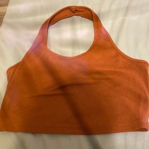 Holler top with open back